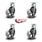 Service Caster 10 Inch Extra Heavy Duty Semi Steel Cast Iron Wheel Swivel Caster SCC, 4PK SCC-KP92S1030-SSR-4 - alternate 6